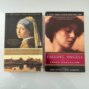 Girl with a Pearl Earring & Falling Angels Tracy Chevalier 2 Book Set Paperback